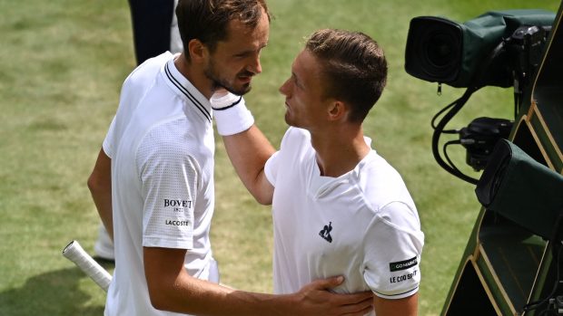 Daniil Medveděv a Jiří Lehečka