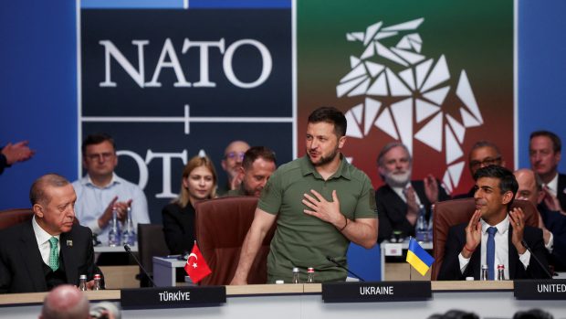Volodymyr Zelenskyj na summitu NATO