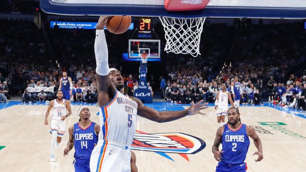 Basketbalisté Oklahoma City Thunder porazili Los Angeles Clippers 129:107