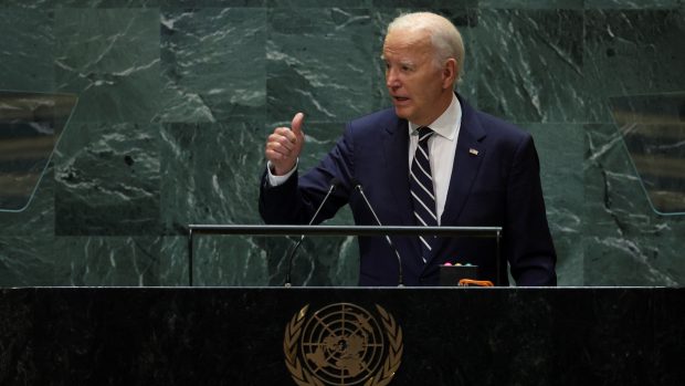 Joe Biden na Valném shromáždění OSN, 24. září 2024.