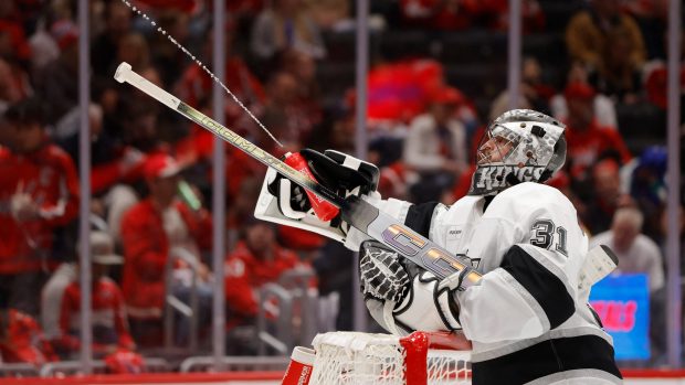 David Rittich v dresu Los Angeles Kings