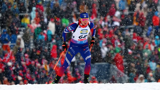 Sprint biatlonistek na mistrovství světa v Lenzerheide ovládla Francouzka Justine Braisazová Bouchetová