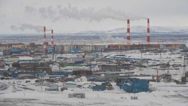 Sibiřské těžařské město Norilsk, které se propadá do bažiny
