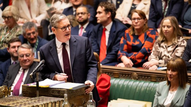 Keir Starmer v britské Dolní sněmovně parlamentu