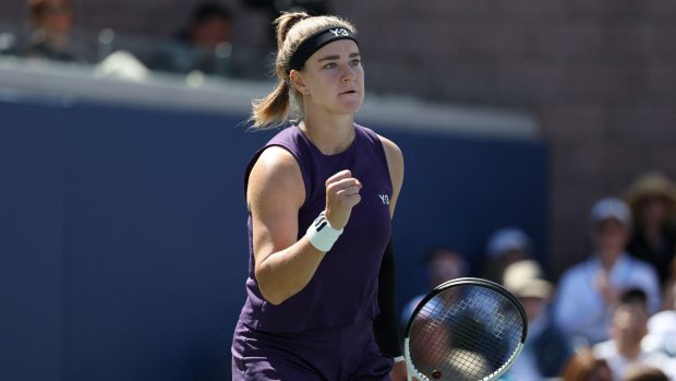 Tenistka Karolína Muchová slaví postup do čtvrtfinále US Open