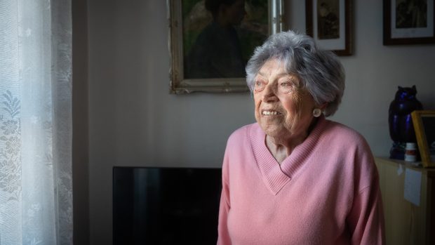 Eva Pokorná, 95 letá přeživší koncentračního tábora v Osvětimi