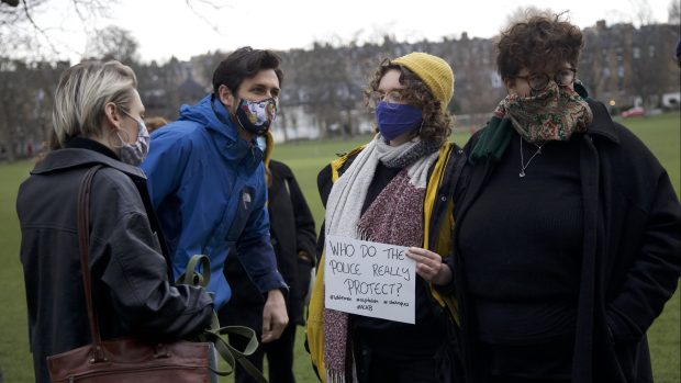 Protest proti násilí na ženách  po smrti Sáry Everard