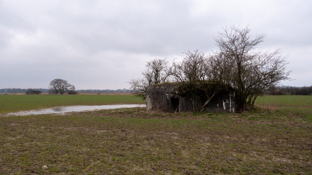 Soukromý řopík v oblasti mezi Věřňovicemi a Dolní Lutyní, kde má stát gigafactory