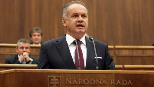 Prezident Andrej Kiska v slovenském parlamentu