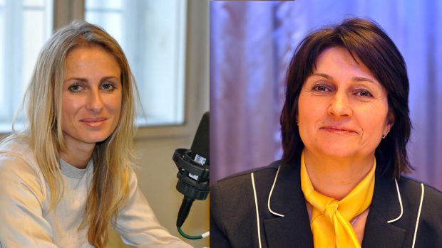 Europoslankyně Dita Charanzová za ANO (vlevo) a Michaela Šojdrová za KDU-ČSL (vpravo)