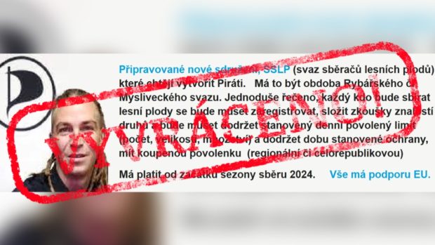 Tento příspěvek je lživý, po sítích navíc už koluje několik let