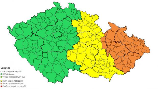 Výstraha meteorologů