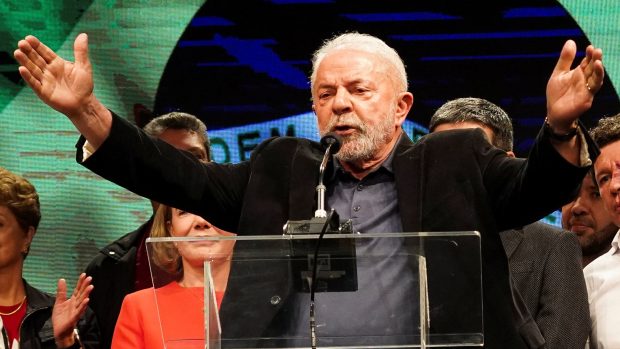 Vítěz prvního kola prezidentských voleb v Brazílii Luiz Inacio Lula da Silva