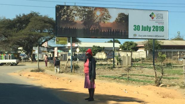 Předvolební plakát ZANU-PF - vládnoucí strany.