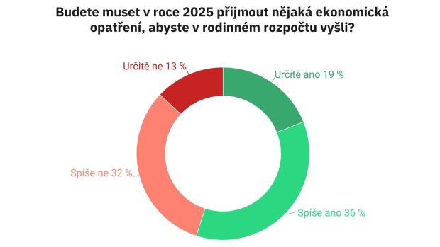 Polovina respondentů se obává, že bude muset v roce 2025 více šetřit