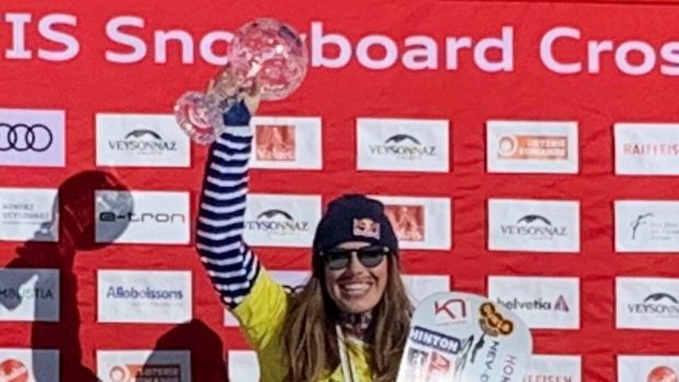Eva Samková se svým druhým křišťálovým glóbem