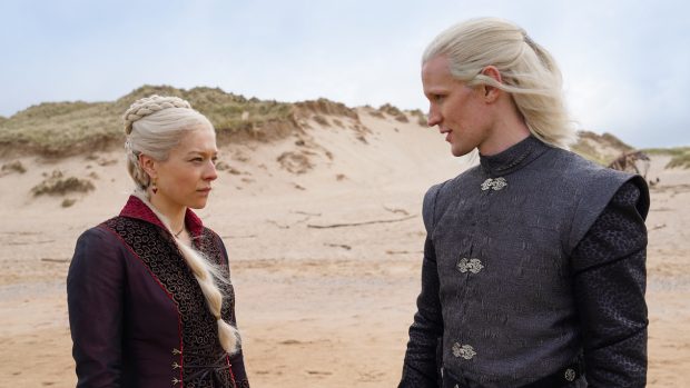 Emma D`Arcyová a Matt Smith, který hraje prince Daemona Targaryena