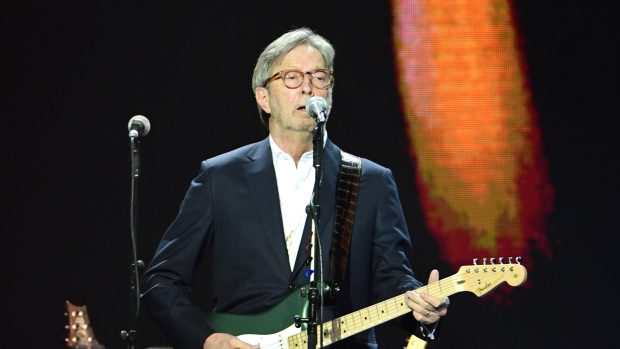 Eric Clapton na snímku z března 2020