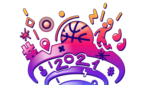 Logo Eurobasketu v roce 2021.