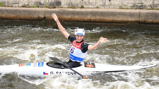 Gabriela Satková slaví bronz v závodě Světového poháru v pražské Troji