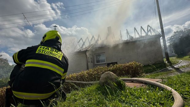 Zásah hasičů v Olomouckém kraji po explozi domu