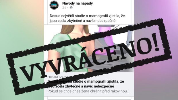 Šířená dezinformace o tom, že mamografie je zdraví nebezpečná