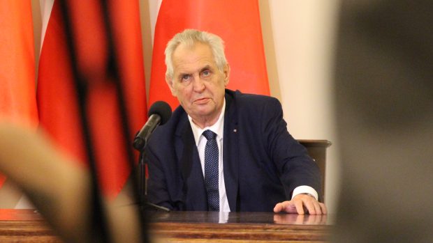 Prezident Miloš Zeman na návštěvě Polska