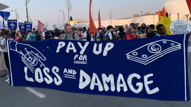 Protest na COP 28
