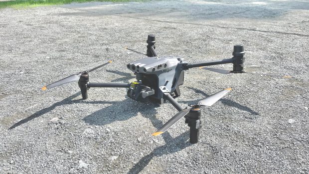 Jeden z dronů, které D. poveze na Ukrajinu