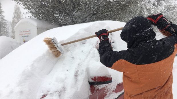Na Jesenicku napadalo až 30 centimetrů sněhu