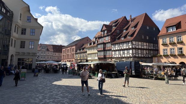 Město Quedlinburg v německém Sasku-Anhaltsku