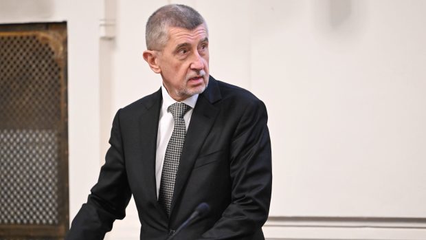 Andrej Babiš 14. února u soudu v kauze Čapí hnízdo