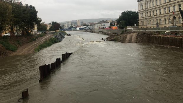 Řeka Svratka v Brně 13.9. 2024