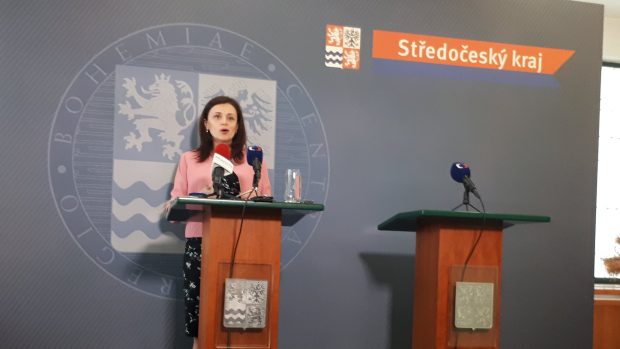 Jaroslava Pokorná Jermanová (ANO) během tiskové konference.