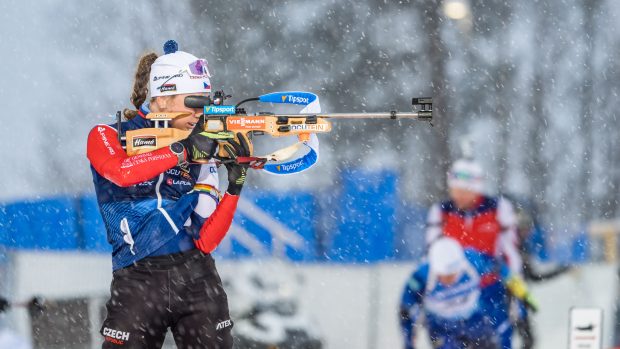 Jessica Jislová při tréninku v Östersundu