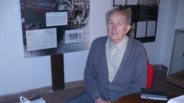 Jozef Kycka při natáčení v jáchymovské Mincovně v roce 2007