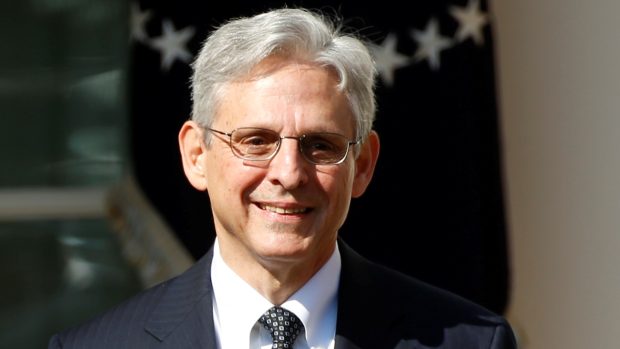 Merrick Garland po Obamově nominaci do Nejvyššího soudu v roce 2016