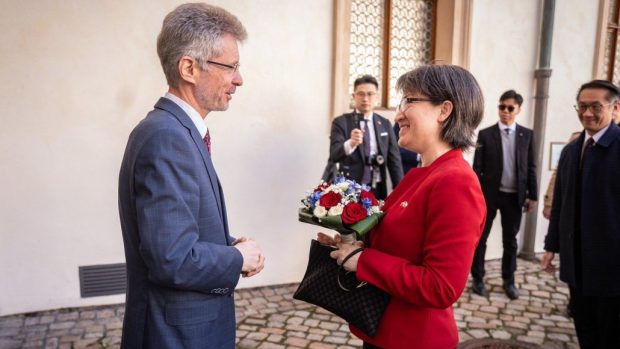 S tchaj-wanskou viceprezidentkou Hsiao Bi-khim se setkal předseda Senátu Miloš Vystrčil (ODS)