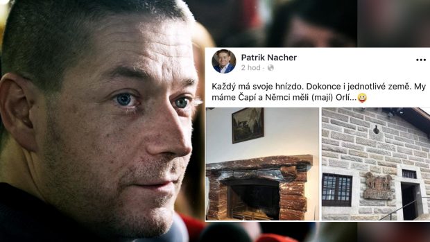 „Každý má svoje hnízdo. Dokonce i jednotlivé země. My máme Čapí a Němci měli (mají) Orlí…“ uvedl Patrik Nacher na facebooku