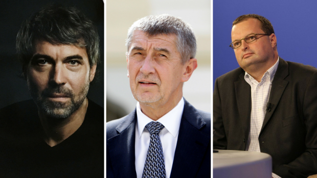 Podle Forbesu je nejbohatším Čechem Petr Kellner (vlevo), druhý skončil předseda hnutí ANO Andrej Babiš (uprostřed) a třetí Radovan Vítek.