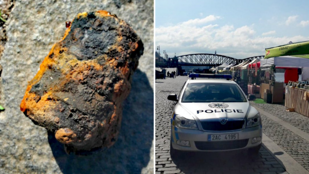 Na Rašínově nábřeží zasahovaly v neděli dopoledne policejní jednotky s pyrotechnikem