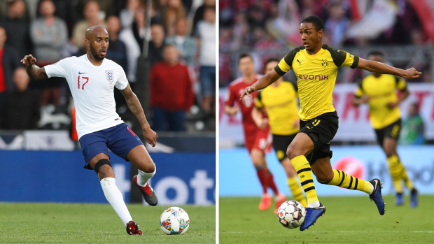 Anglický fotbalový reprezentant Fabian Delph (vlevo) a bývalý kapitán francouzské fotbalové jednadvacítky Abdou Diallo mění kluby