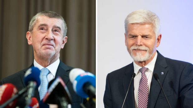 Petr Pavel a Andrej Babiš koláž