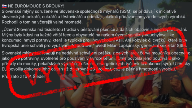 OVĚŘOVNA: Do naší mouky červy nepřidáme, zní ze Slovenska. ‚Není to povinnost,‘ reaguje Komise