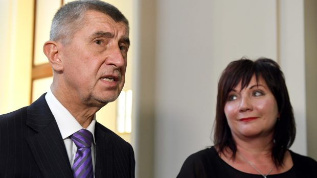 Andrej Babiš a náměstkyně ministra financí Alena Schillerová