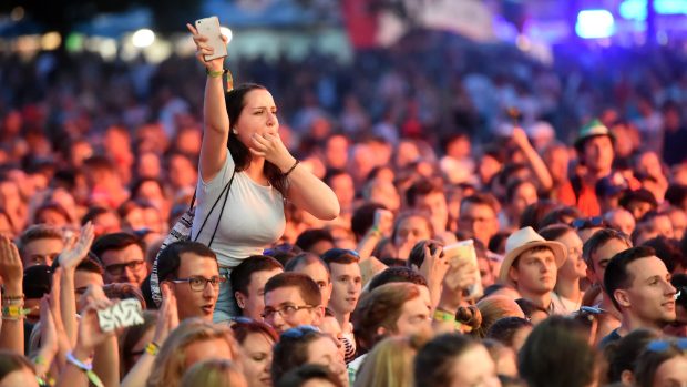 Hudební fanoušci na Colours of Ostrava 2017