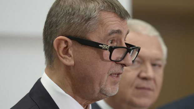 Předseda hnutí ANO Andrej Babiš a předseda poslaneckého klubu Jaroslav Faltýnek