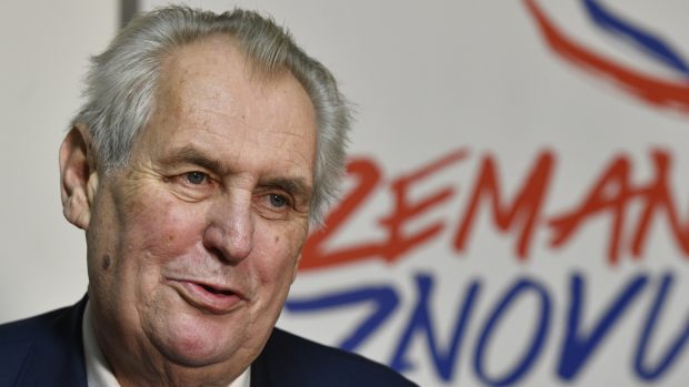 Prezident Miloš Zeman v sobotu 13. ledna na tiskové konferenci