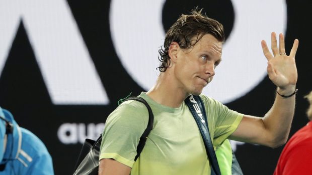 Tomáš Berdych po prohře s Rogerem Federerem v čtvrtfinále Australian Open