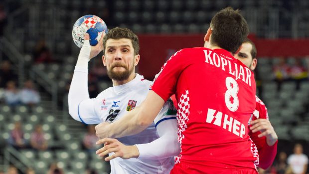 Ondřej Zdráhala v zápase proti Chorvatsku